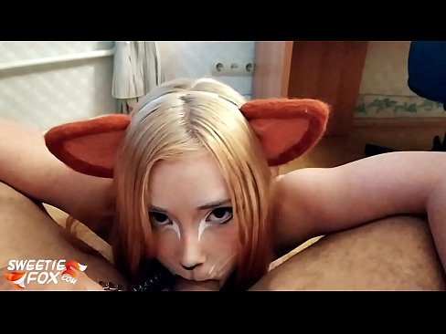 ❤️ ʻAle ʻo Kitsune i ka ʻāʻī a me ka cum i loko o kona waha Just porn ia makou ❌️